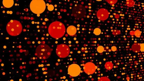 Digital world data space dots - modern abstraction, computer generated Illustrazione stock