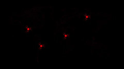 Digital World Dotted World Map Stock Footage 294129494