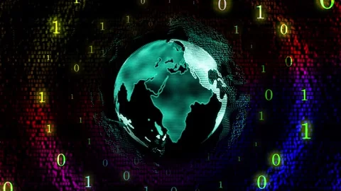 Digital world Stock Footage 273586728