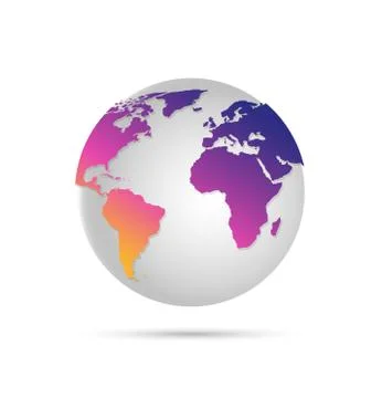 Digital world globe Stock Illustration