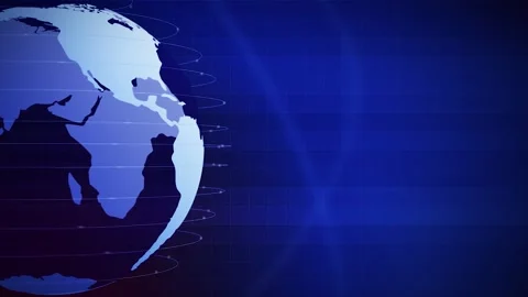 Digital World Globe Loop Animation in dark blue Stock Footage 241631315