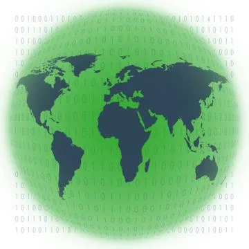 Digital world Stock Illustration