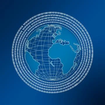 Digital world Stock Illustration