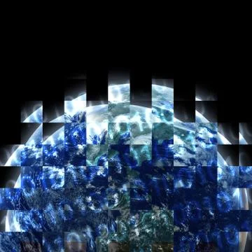 Digital world 스톡 일러스트