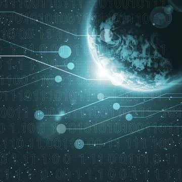 Digital world イラスト素材