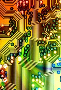 Digital world integrated Stock Photos