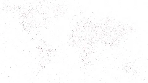 Digital world map in dots. Stock Footage 84833894