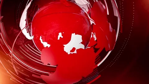 Digital World Map News Intro Background | Stock Video | Pond5