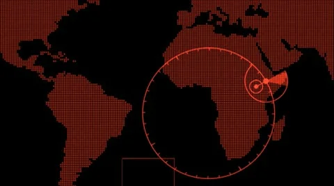 Digital world maps abstract animation Stock-Footage 9364343