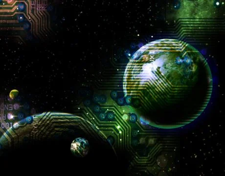 Digital world Stock Photos