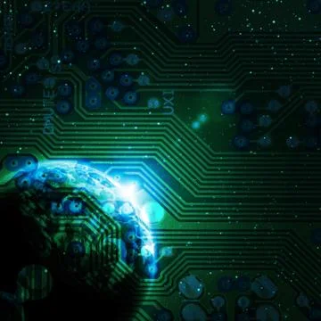 Digital world Stock Photos