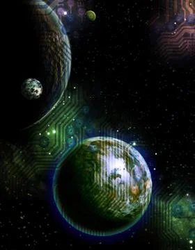 Digital world Stock Photos