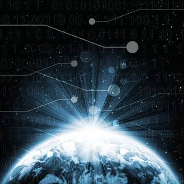 Digital world Stock Photos