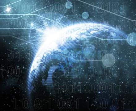 Digital world Stock Photos