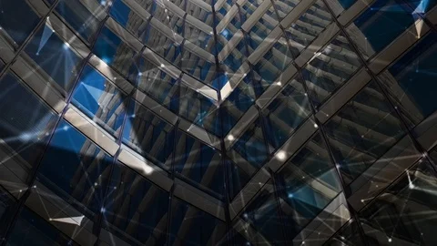 Digital world plexus. Communication background Stock Footage 104403736