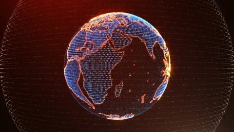 Digital World Protection Video stock 88037868