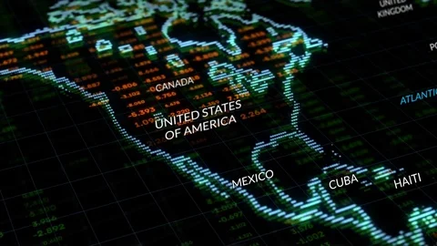 Digital world technology concept background Stock Footage 83041334