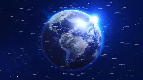 Digital world. Technology concept. Illustration