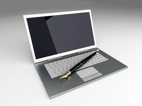 Digital writer. Stock-Illustration