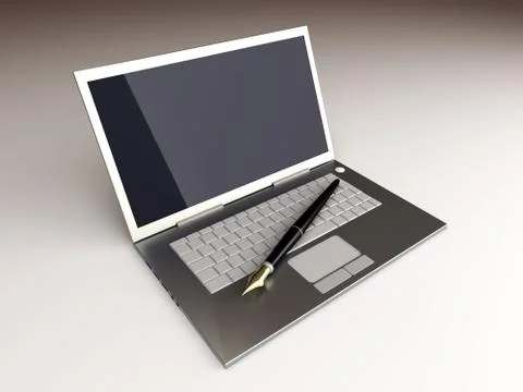 Digital writer. Stock Illustration