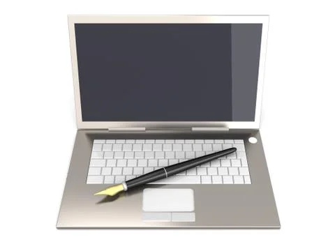Digital writer. Stock-Illustration
