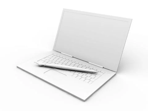 Digital writer Stock Illustration