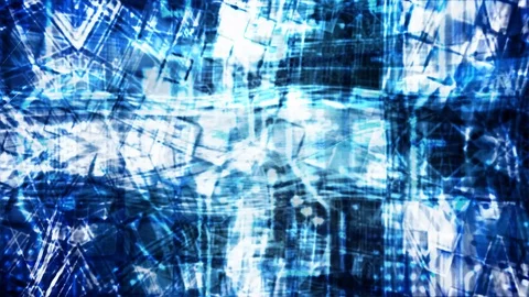 Digital X-Ray Colored Connected Data Stream Flowing Stock Footage 112969427