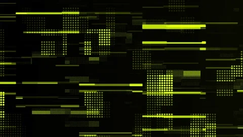 Digital yellow dark background animation Stock Footage 237871570