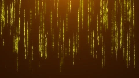 Digital yellow rain loop animation. Abstract technology background. Stock Footage 241094716