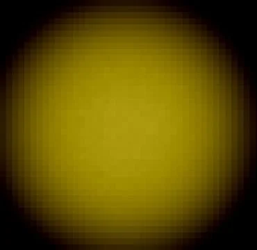 Digital yellow traffic light, pixelated and blurred Stock Illustration