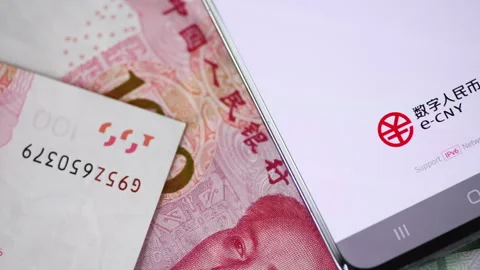 Digital Yuan. Stock Footage 328300864