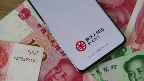 Digital Yuan. Stock Footage 328302720