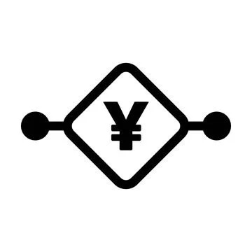Digital Yuan symbol icon vector currency for digital transactions for asset Stock Illustration