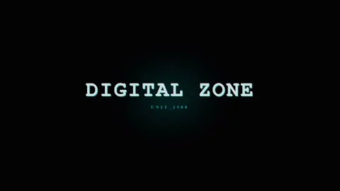 Digital Zone Text Animation - Futuristic Technology and Data Concept Stock Footage 331568377