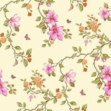 Digital,And,Textile,Design,Pattern 스톡 일러스트