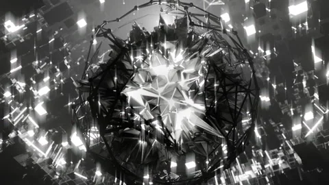 Digital.Disc.Loop.Minimal.WH.Scn007 Stock Footage 296808781