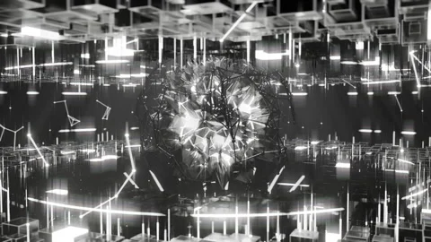 Digital.Disc.Loop.Minimal.WH.Scn009 Stock Footage 296808833