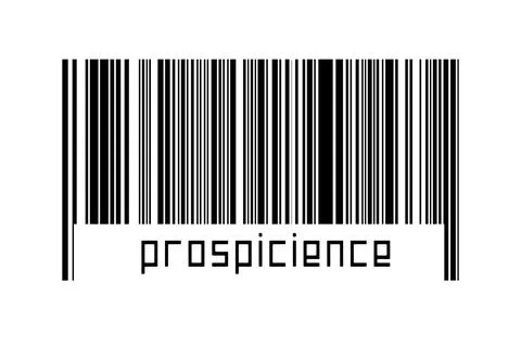 Digitalization concept. Barcode of black horizontal lines with inscription pr 스톡 일러스트