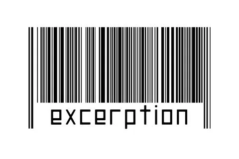 Digitalization concept. Barcode of black horizontal lines with inscription ex Stock Illustration