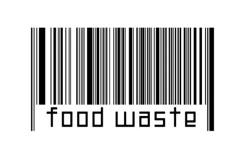 Digitalization concept. Barcode of black horizontal lines with inscription fo Illustrazione stock