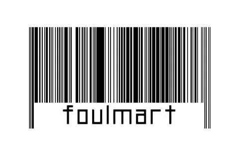 Digitalization concept. Barcode of black horizontal lines with inscription fo 스톡 일러스트