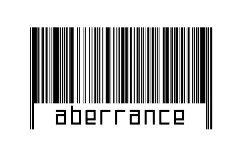 Digitalization concept. Barcode of black horizontal lines with inscription ab イラスト素材