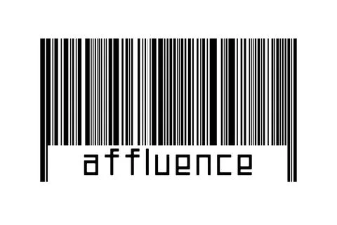 Digitalization concept. Barcode of black horizontal lines with inscription af Illustrazione stock