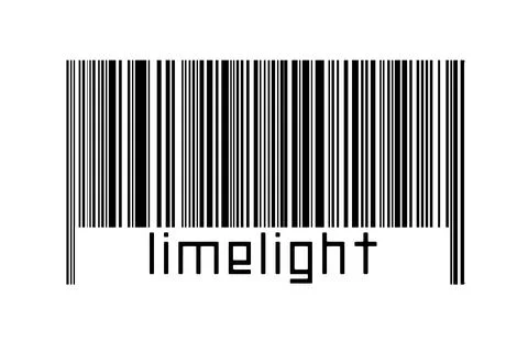 Digitalization concept. Barcode of black horizontal lines with inscription li 스톡 일러스트