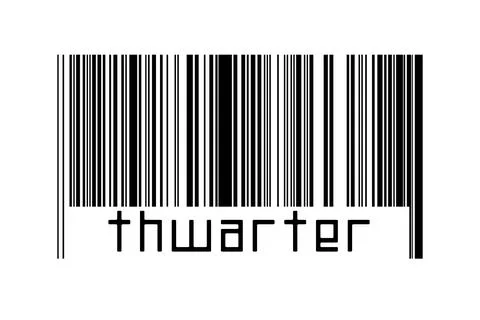 Digitalization concept. Barcode of black horizontal lines with inscription th 스톡 일러스트