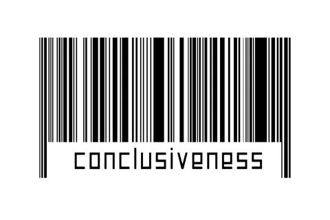 Digitalization concept. Barcode of black horizontal lines with inscription co Illustrazione stock