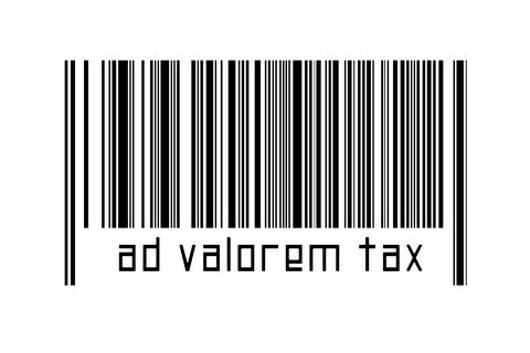 Digitalization concept. Barcode of black horizontal lines with inscription ad イラスト素材