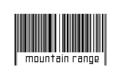 Digitalization concept. Barcode of black horizontal lines with inscription mo Illustrazione stock