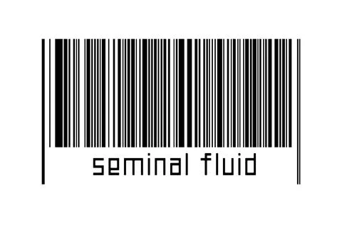 Digitalization concept. Barcode of black horizontal lines with inscription se 스톡 일러스트