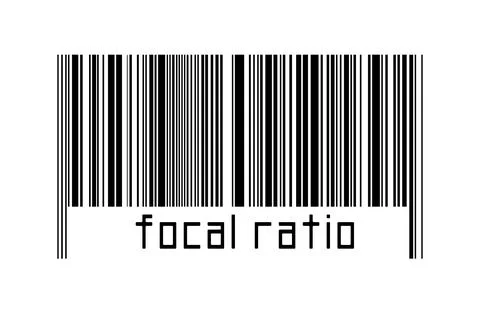 Digitalization concept. Barcode of black horizontal lines with inscription fo Stock Illustration